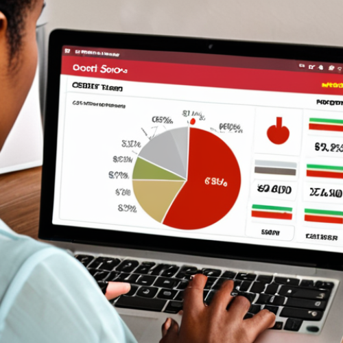 Home 15 **
A person looking worried at a credit score report on a laptop screen. The background shows a mix of credit cards and bills, some marked with "PAID" and others with "OVERDUE." Emphasize the concept of credit score reflecting financial health. Color palette: muted tones with a splash of red for overdue items. Focus on conveying anxiety and the importance of good financial habits.
**